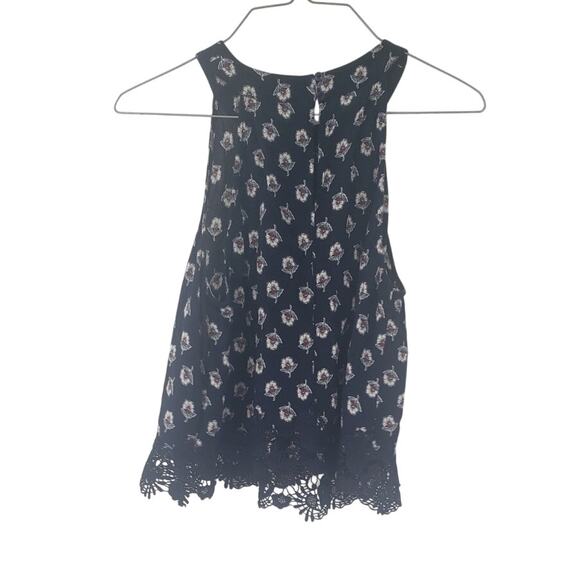 ABERCROMBIE & FITCH Floral Print Sleeveless Tank Top Womens Size Small S - Picture 2 of 4